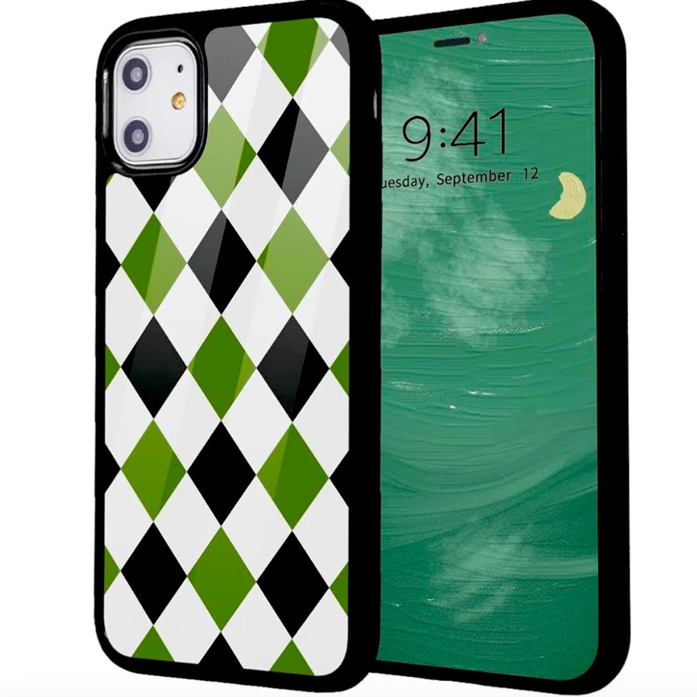 Retro Green Plaid Case | iPhone 12 Pro Max